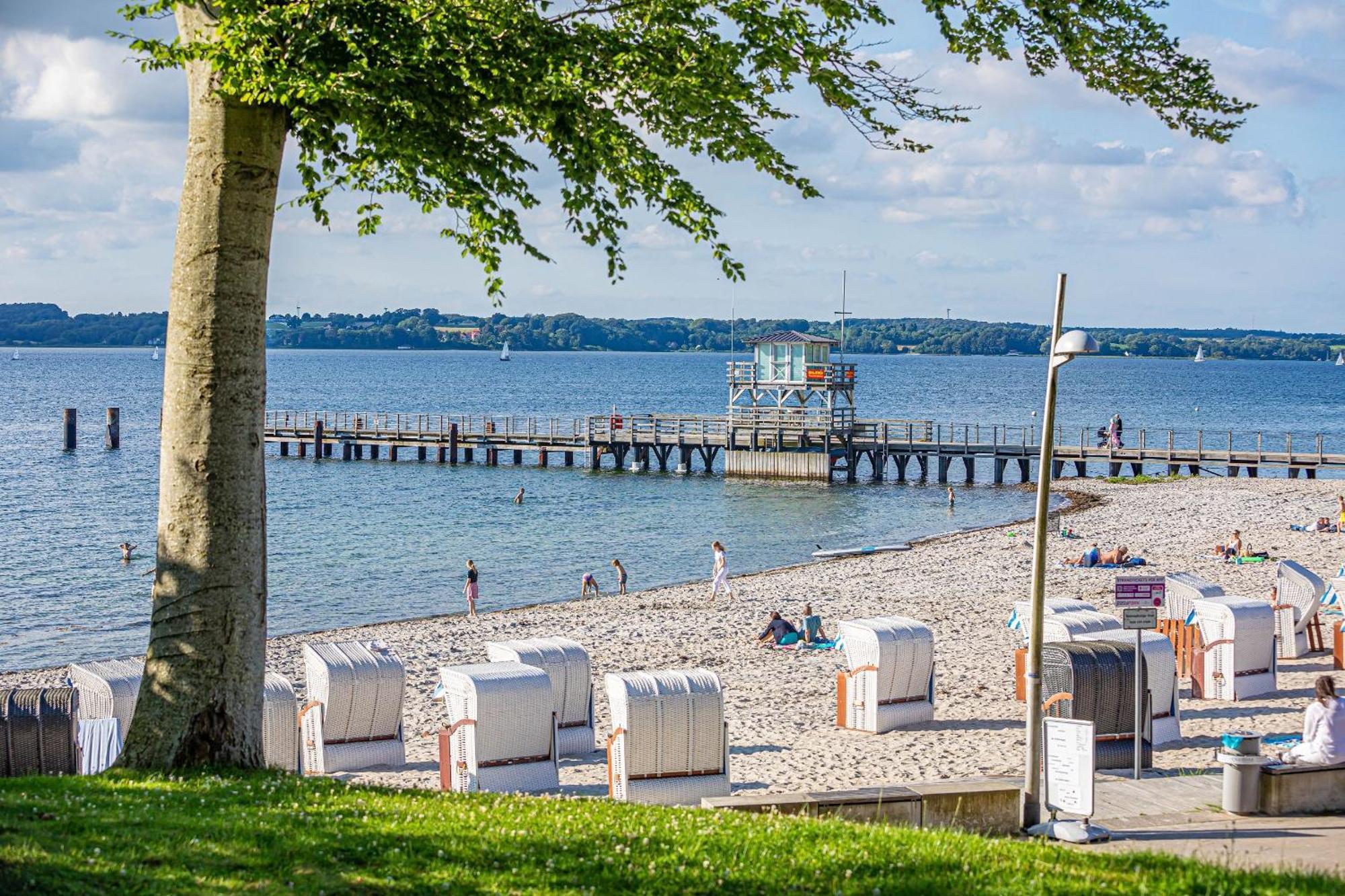 Fewo1846 Intermar - Leichte Brise - Modernes Studioapartment Mit Meerblick Glücksburg Buitenkant foto