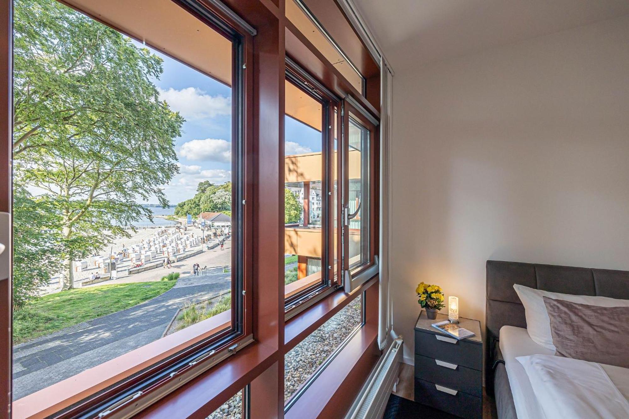 Fewo1846 Intermar - Leichte Brise - Modernes Studioapartment Mit Meerblick Glücksburg Buitenkant foto